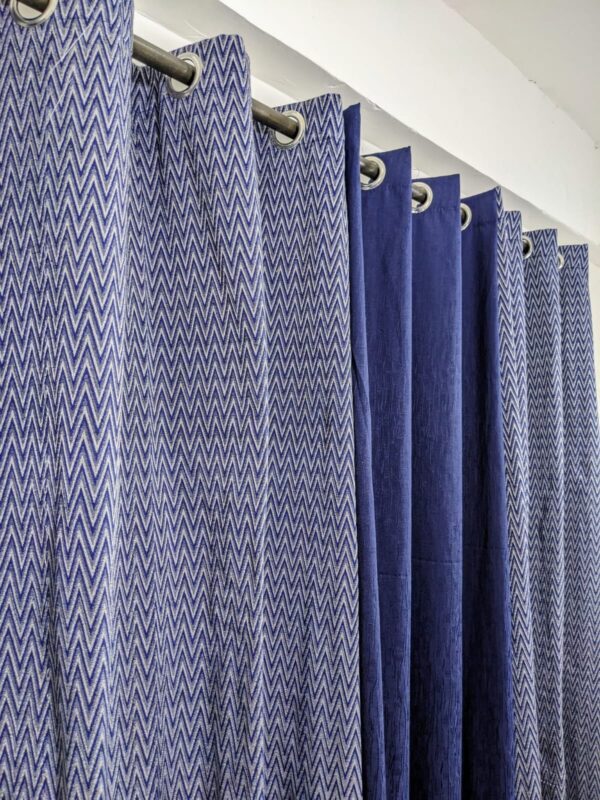 VELVET JACKARD+ PLAIN SELF JACKARD CURTAINS - Image 5