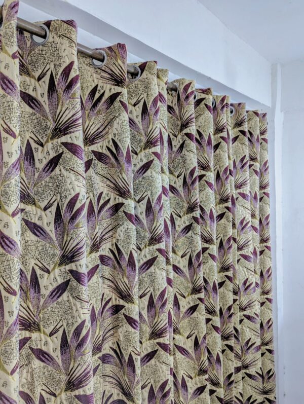 VELVET JACKARD+ PLAIN SELF JACKARD CURTAINS - Image 4