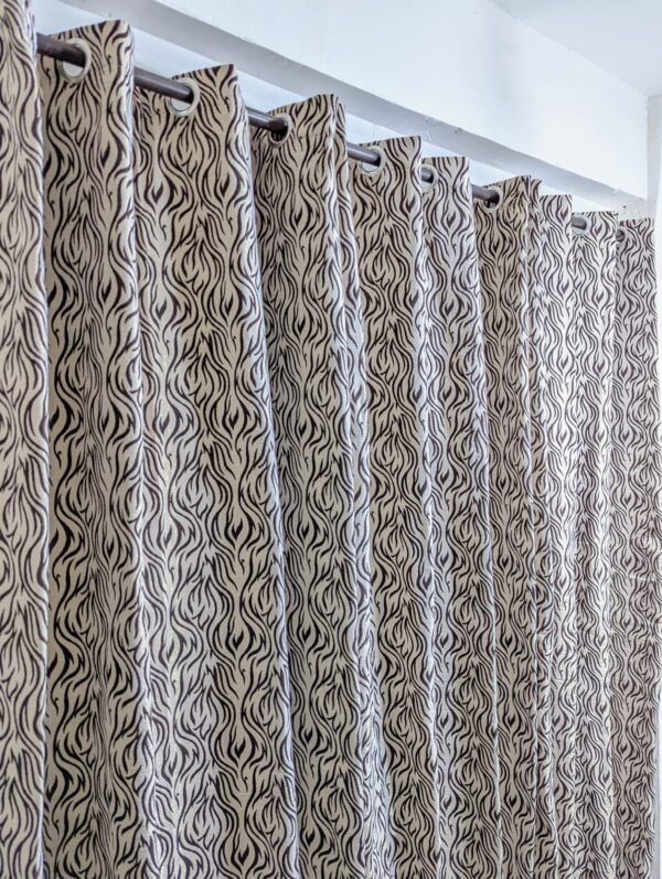 VELVET JACKARD+ PLAIN SELF JACKARD CURTAINS - Image 4