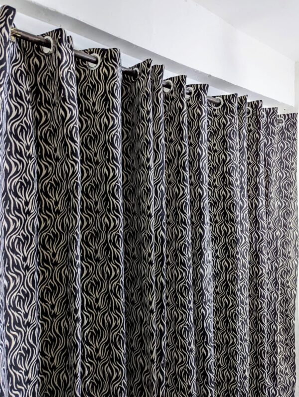 VELVET JACKARD+ PLAIN SELF JACKARD CURTAINS - Image 5