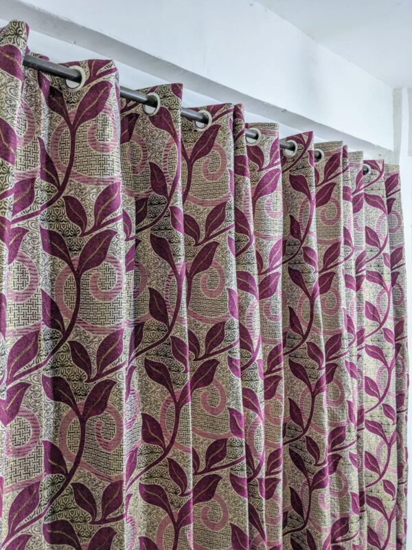 VELVET JACKARD+ PLAIN SELF JACKARD CURTAINS